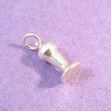 Load image into Gallery viewer, Sale! ESPRESSO TAMPER 925 Sterling Silver 3-D Charm Pendant Coffee Barista Machine Latte Mocha KT145