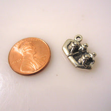 Load image into Gallery viewer, White Water RAFT .925 Sterling Silver Charm Pendant 4 People in a River Rafting  sp14