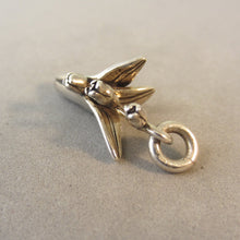 Load image into Gallery viewer, LILY of the VALLEY .925 Sterling Silver 3-D Charm Pendant Flower Garden ga45