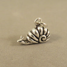 Load image into Gallery viewer, SNAIL .925 Sterling Silver 3-D Charm Pendant Garden Small Cute Escargot ga52