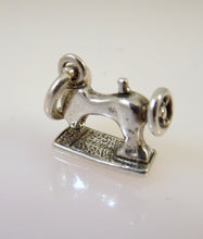 Load image into Gallery viewer, SEWING MACHINE .925 Sterling Silver Charm Pendant Simple Plain Basic Seamstress Fashion hb01