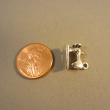 Load image into Gallery viewer, SEWING MACHINE .925 Sterling Silver Charm Pendant Simple Plain Basic Seamstress Fashion hb01