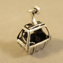 Load image into Gallery viewer, SKI GONDOLA .925 Sterling Silver 3-D Charm Pendant Lift Tram Ariel Whistler Aspen Alps SP11