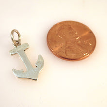 Load image into Gallery viewer, ANCHOR Shiny .925 Sterling Silver 3-D Charm Pendant Sailing Boating Boat Ocean BV01