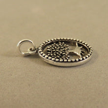 Load image into Gallery viewer, TREE in Oval .925 Sterling Silver Charm Pendant Garden Leaves/Roots Detailed Tree of Life GA23