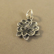 Load image into Gallery viewer, MAGNOLIA FLOWER .925 Sterling Silver 3-D Charm Pendant Tree Blossom Waterlily Mississippi ga56