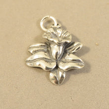 Load image into Gallery viewer, DAFFODIL .925 Sterling Silver 3-D Charm Pendant Flower Garden Bulb Festival Calla Lily ga44