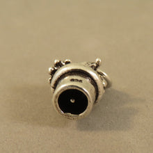 Load image into Gallery viewer, FLOWER POT .925 Sterling Silver 3-D Charm Pendant Potted Plant Garden Daisy Blossoms Bloom GA27