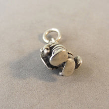 Load image into Gallery viewer, GARDEN GNOME .925 Sterling Silver Charm Pendant Garden Yard Lawn Travel Elf & Shovel roll ga47