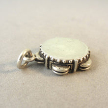 Load image into Gallery viewer, TAMBOURINE .925 Sterling Silver 3-D Charm Pendant Band Folk Percussion Musical Instrument HB27