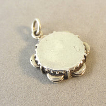 Load image into Gallery viewer, TAMBOURINE .925 Sterling Silver 3-D Charm Pendant Band Folk Percussion Musical Instrument HB27