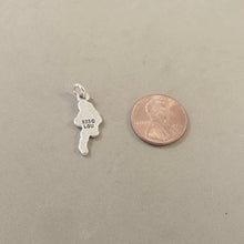Load image into Gallery viewer, Sale! MYANMAR MAP .925 Sterling Silver Charm Pendant Country Burma Yangon Mandalay Bagan Asia Souvenir SL54J
