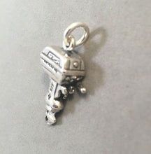 Load image into Gallery viewer, Sale! OUTBOARD MOTOR .925 Sterling Silver Charm Pendant Boat SL44S
