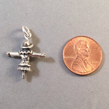 Load image into Gallery viewer, SCARECROW .925 Sterling Silver 3-D Charm Pendant Pumpkin Patch Corn Maze Wizard of OZ GT01