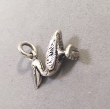 Load image into Gallery viewer, Sale! PELICAN Small .925 Sterling Silver 3-D Charm Pendant Bird Ocean Coast Beach SL48L