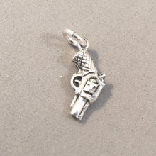 Load image into Gallery viewer, Sale! PISTOL .925 Sterling Silver 3-D Charm Pendant Police Sheriff Law Enforcement Revolver Gun SL37O