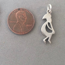 Load image into Gallery viewer, Sale! KOKOPELLI Dancing with Flute .925 Sterling Silver Charm Pendant Native American Southwest SL84N