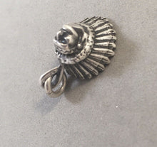 Load image into Gallery viewer, Sale! Native American HEADDRESS .925 Sterling Silver Charm Pendant Indian Chief Warrior Southwest SL03M