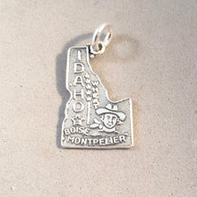 Load image into Gallery viewer, Sale! IDAHO MAP .925 Sterling Silver State Charm Travel Boise Montpelier ST-ID