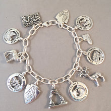 Load image into Gallery viewer, MIGHTY 5 UTAH .925 Sterling Silver Travel Souvenir Charm Bracelet Zion, Bryce, Capitol Reef, Canyonlands, Arches BRM5