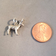 Load image into Gallery viewer, ANTELOPE .925 Sterling Silver 3-D Charm Pendant Animal Deer FF05