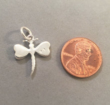 Load image into Gallery viewer, Sale! DRAGONFLY Mother of Pearl WIngs .925 Sterling Silver Charm Pendant Garden Insect SL16F