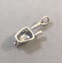 Load image into Gallery viewer, Sale! WHEELBARROW .925 Sterling Silver 3-D Charm Tool Gardening SL17C