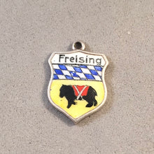 Load image into Gallery viewer, FREISING Vintage Travel Shield Enamel Charm Pendant Europe Germany VS-21