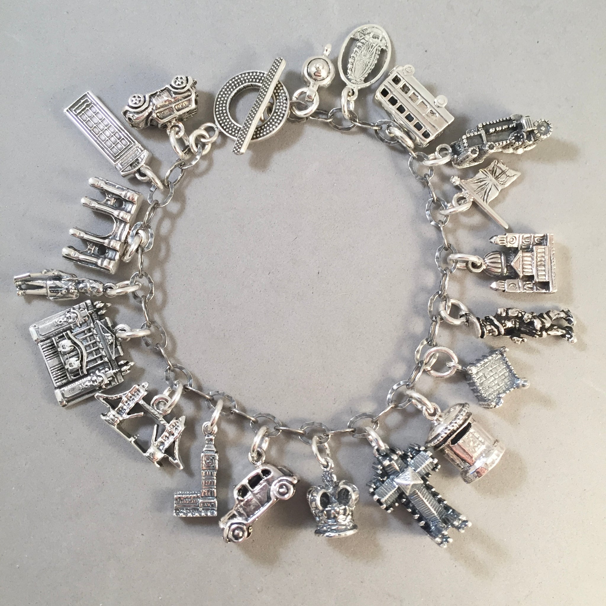 LONDON MEMORIES Sterling Silver Travel Souvenir Charm