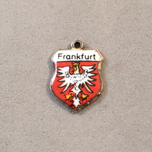 Load image into Gallery viewer, FRANKFURT Vintage Travel Shield Enamel Charm Pendant Europe Germany VS-01