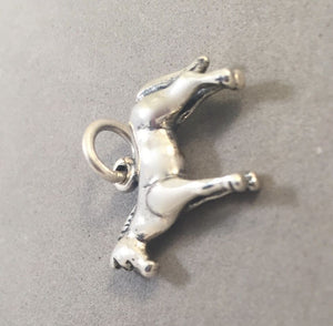 Sale! HORSE .925 Sterling Silver 3-D Charm Pendant mare Stallion Equestrian Cowboy SL47G