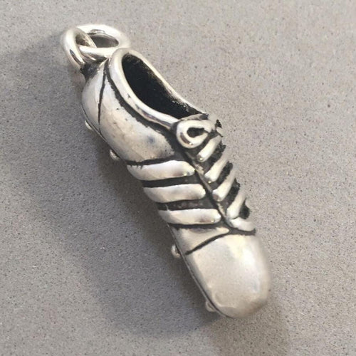 Sale! CLEAT Heavy .925 Sterling Silver 3-D Charm Pendant Sports SL31B