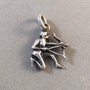 Sale! CUPID .925 Sterling Silver Charm Pendant Bow & Arrow Love Valentine SL18M