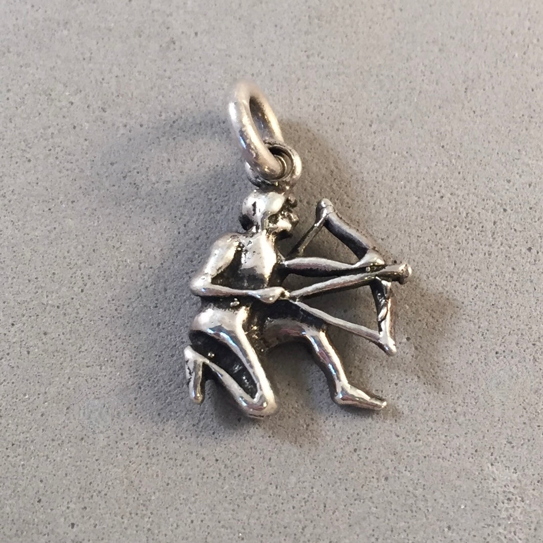 Sale! CUPID .925 Sterling Silver Charm Pendant Bow & Arrow Love Valentine SL18M