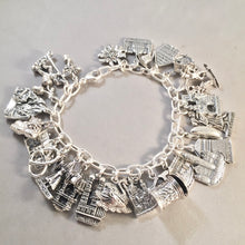 Load image into Gallery viewer, BAVARIA MEMORIES .925 Sterling Silver Travel Souvenir Charm Bracelet Munich Neuschwanstein Edelweiss and More!