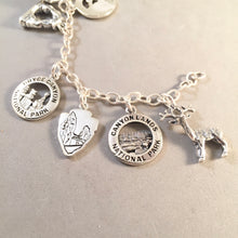 Load image into Gallery viewer, MIGHTY 5 UTAH .925 Sterling Silver Travel Souvenir Charm Bracelet Zion, Bryce, Capitol Reef, Canyonlands, Arches BRM5