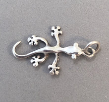 Load image into Gallery viewer, SALE! GECKO .925 Sterling Silver 3-D Charm Pendant Lizard Reptile Salamander Mexico SL48D