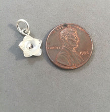 Load image into Gallery viewer, Sale! FLOWER TINY ROSE .925 Sterling Silver Charm Pendant Oxidized SL70N