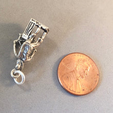 Load image into Gallery viewer, CAPTAIN AT THE HELM .925 Sterling Silver Charm Pendant Sailing Boating Boat Ships Wheel Ocean BV12