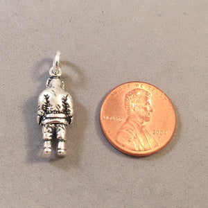 INUIT .925 Sterling Silver 3-D Charm Pendant Alaska Canada Inupiat Yupik LF05