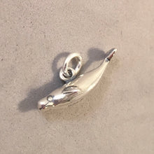 Load image into Gallery viewer, BELUGA WHALE .925 Sterling Silver 3-D Charm Pendant Ocean Sea Life Canada Alaska Norway LF11