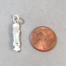 Load image into Gallery viewer, BACON SLICE .925 Sterling Silver Charm Pendant Food Kitchen Breakfast Pieces Pork KT72