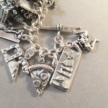 Load image into Gallery viewer, ITALY GRAND TOUR .925 Sterling Silver Travel Souvenir Charm Bracelet Rome Florence Venice and More!