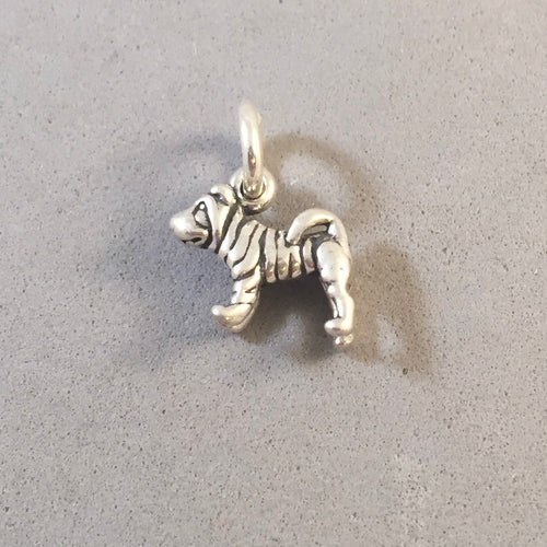 Sale! SHAR-PEI .925 Sterling Silver 3-D Charm Pendant SL12A
