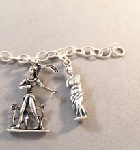 Load image into Gallery viewer, GREECE MEMORIES .925 Sterling Silver Travel Souvenir Charm Bracelet Athens Parthenon Santorini Mykonos and More!