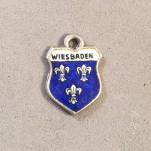 Load image into Gallery viewer, WEISBADEN  Vintage Travel Shield Enamel Charm Pendant Europe Germany VS-12