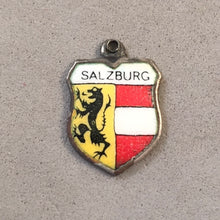 Load image into Gallery viewer, SALZBURG Vintage Travel Shield Enamel Charm Pendant Europe Austria VS-47