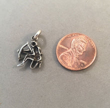 Load image into Gallery viewer, Sale! CUPID .925 Sterling Silver Charm Pendant Bow &amp; Arrow Love Valentine SL18M