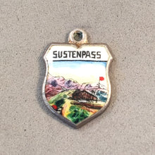 Load image into Gallery viewer, SUSTENPASS Vintage Travel Shield Enamel Charm Pendant Europe Susten Pass Switzerland VS-40