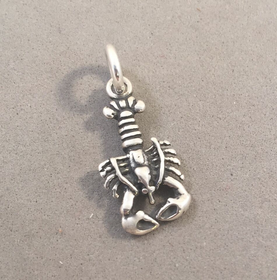 Sale! LOBSTER Small .925 Sterling Silver Charm Pendant Maine Hawaii SL28I